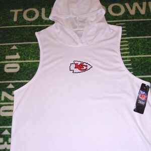 Kansas City Chiefs Men's Sleeveless Performance Athletic Hoodie Tank Top NWT